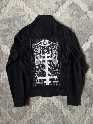 Denim alternative esoteric jacket-grunge style
