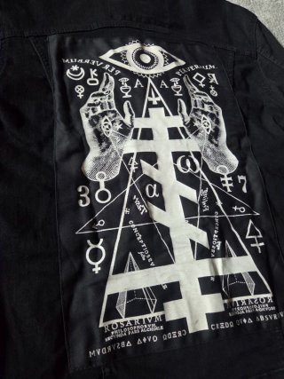 Denim alternative esoteric jacket-grunge style