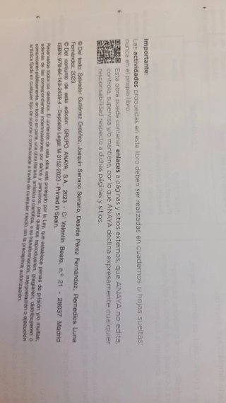 Libro Lengua Castellana 2ESO Anaya