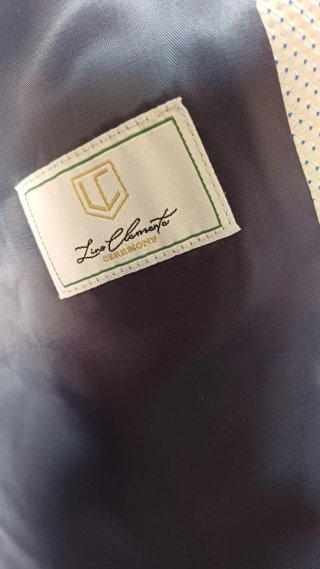 Chaleco Lino Clemente talla 54 XL gris plata.