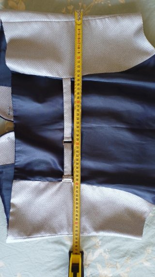 Chaleco Lino Clemente talla 54 XL gris plata.