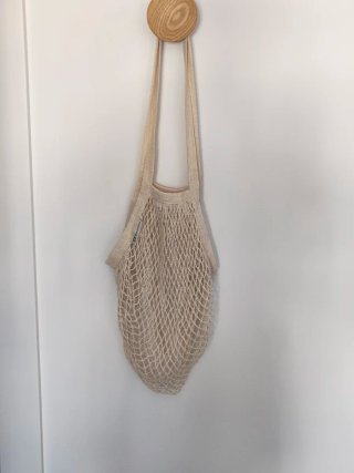 Bolsa de malla reutilizable para la compra