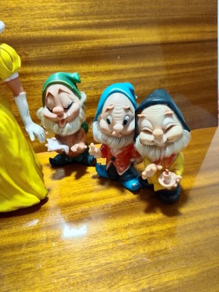 Set di bambole Biancaneve e i 7 nani vintage