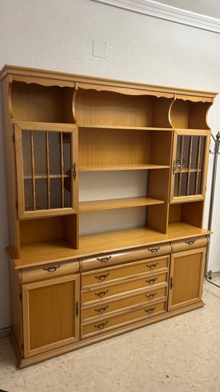 OFERTA!! Mueble de salón de madera y cristal
