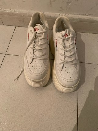 Zapatillas blancas plataforma mujer