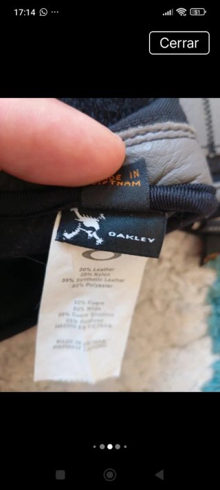 Guantes Oakley Invierno Negro/Gris