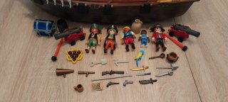 Playmobil,barco,lote,piratas,isla,velas,fortaleza