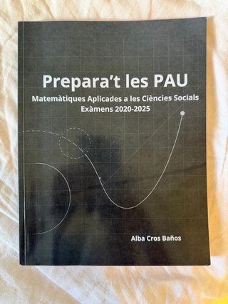 Libro preparacion PAU/selectividad matematicas