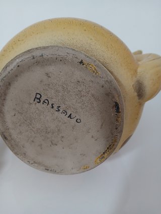 Brocca Ceramica Bassano Dipinta a Mano Vintage