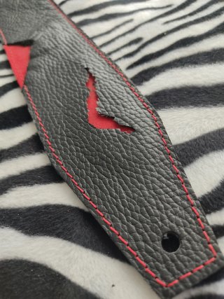 Frankenstrap 100% cuero, guitarra o bajo correa