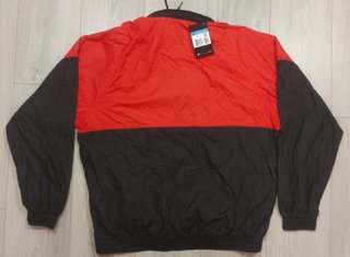 Chaqueta Nike Roja y Negra Media Cremallera