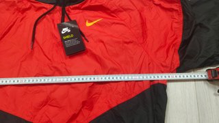 Chaqueta Nike Roja y Negra Media Cremallera