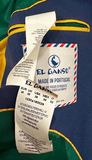 El Ganso Americana Talla 46 Azul Verde