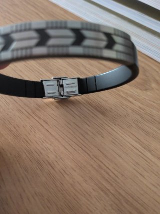 Pulsera Lotus Style Acero Inoxidable Negra