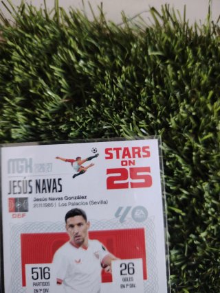 Cromo Jesús Navas Stars on 25 Panini