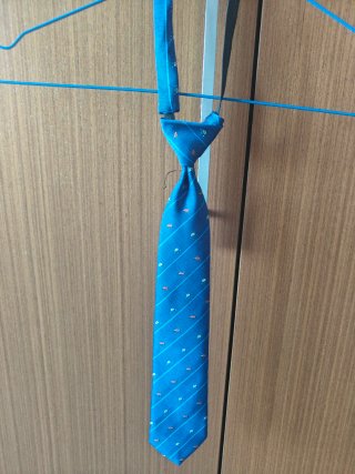 Corbata infantil azul