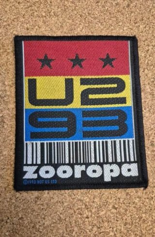 U2 Vintage Woven Patch - Zooropa Tour (1993)