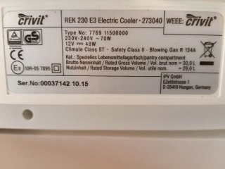 Nevera portátil Crivit 12V/230V