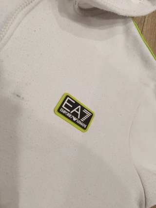 Sudadera EA7 Emporio Armani Blanca y Verde