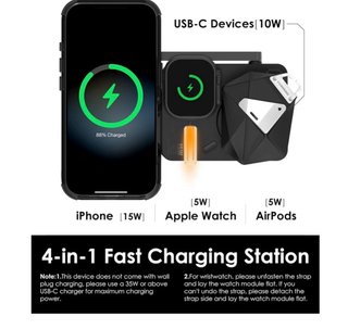 Estación Carga Inalámbrica 4 en 1 M01