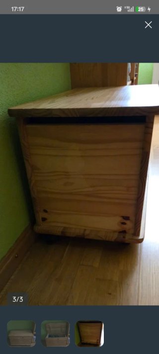 Arcón de madera de pino