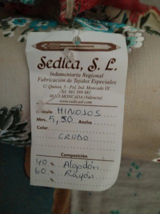 Tela fallera Sedica 5.5m doble