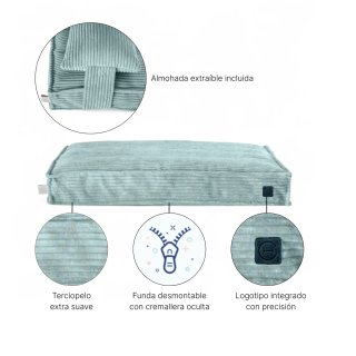 Colchón Perro Memory Foam Pillow Mint M