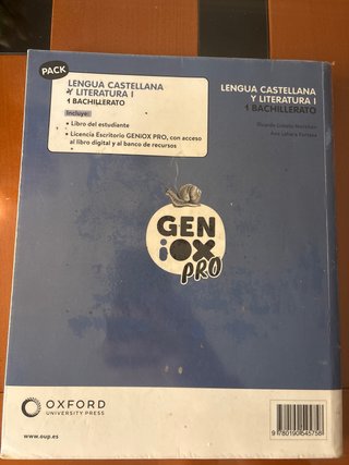 Lengua castellana y literatura I.