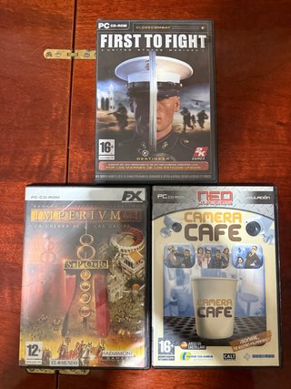 Lote 3 Juegos PC: Imperivm, First to Fight, Camera