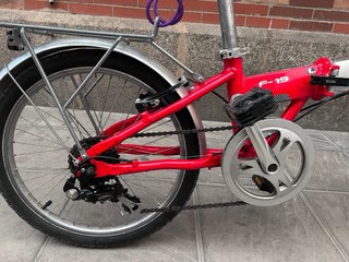 Bicicleta Plegable Monty F-19 Roja