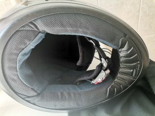 Cascomarca nolan   de moto negro