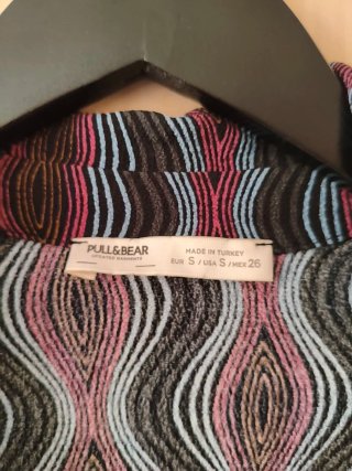 Camisa Blazer Pull&Bear Psicodélica Talla S