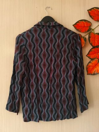 Camisa Blazer Pull&Bear Psicodélica Talla S