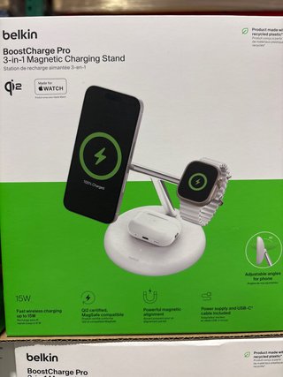 Belkin BoostCharge Pro 3-en-1 Cargador Magnético