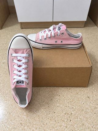 Converse rosa claro