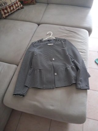 Giacca leggera a righe