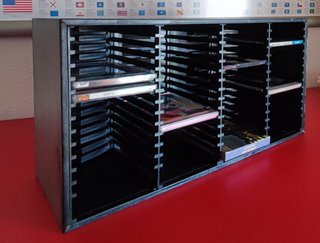 Organizador CD cajón madera