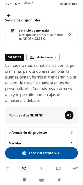 Estructura Cama Pino Macizo