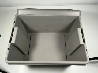 Lote 5 Cajas Plástico Alimentario Gris