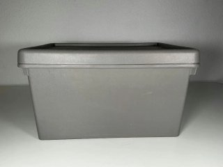 Lote 5 Cajas Plástico Alimentario Gris