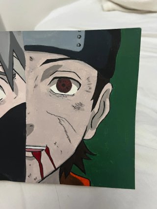Dibujo Obito y Kakashi hecho a mano