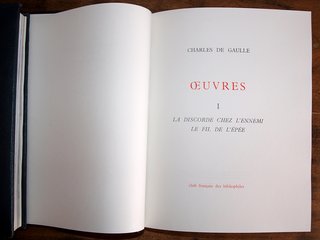 COLECCIÓN DE LIBROS OBRAS DE CHARLES DE GAULLE