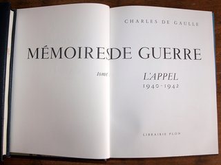 COLECCIÓN DE LIBROS OBRAS DE CHARLES DE GAULLE