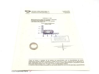 anillo oro 18k con piedra con diamante
