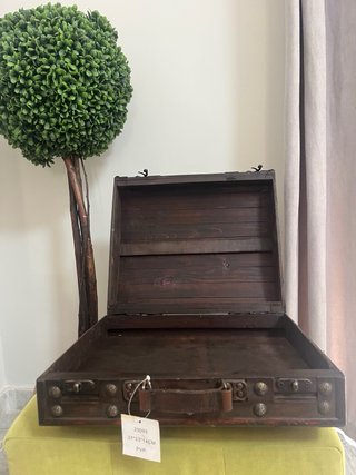 Cofre Decorativo Madera y Metal