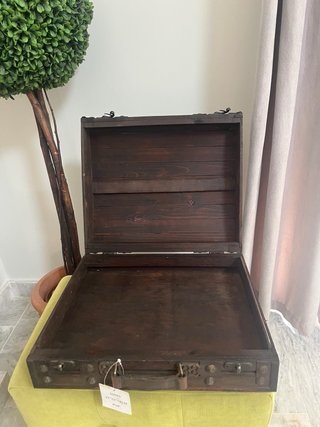 Cofre Decorativo Madera y Metal