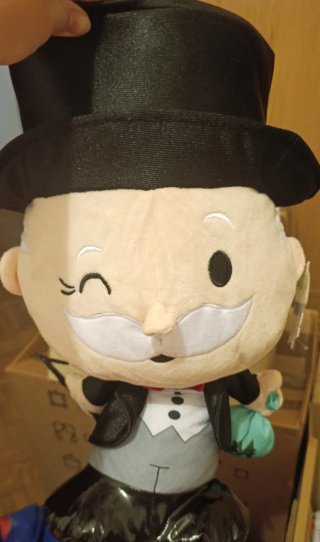 Peluche Monopoly Mr. Monopoly sin estrenar