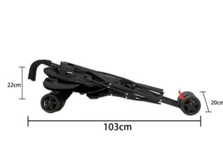 Carrito para perros gris y negro