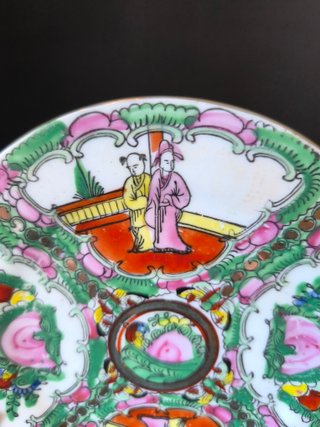 Prato 15cm Figuras Orientais China