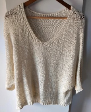Jersey de punto beige talla única